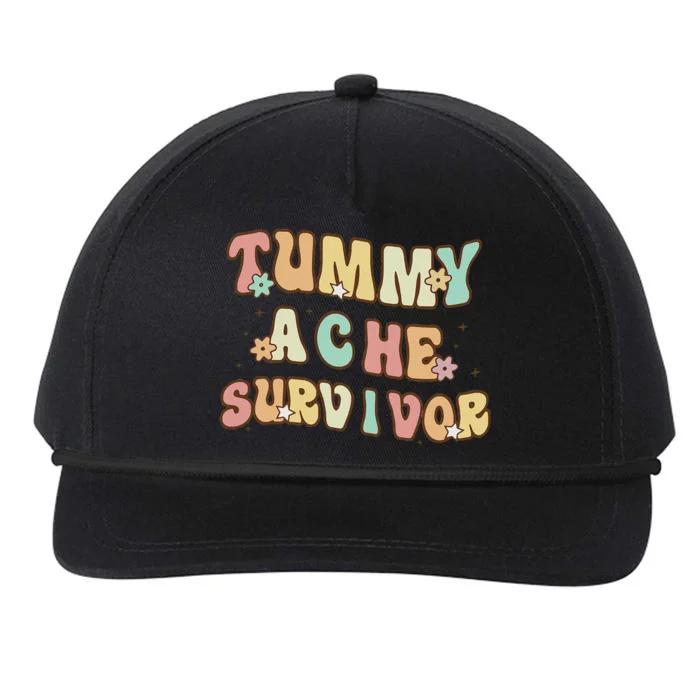 Vintage Tummy Ache Survivor Snapback Five-Panel Rope Hat