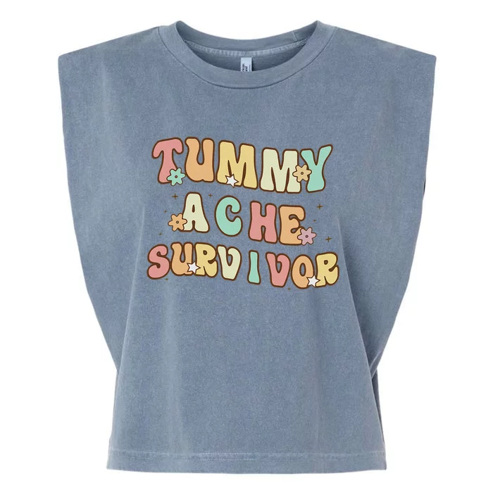 Vintage Tummy Ache Survivor Garment-Dyed Women's Muscle Tee