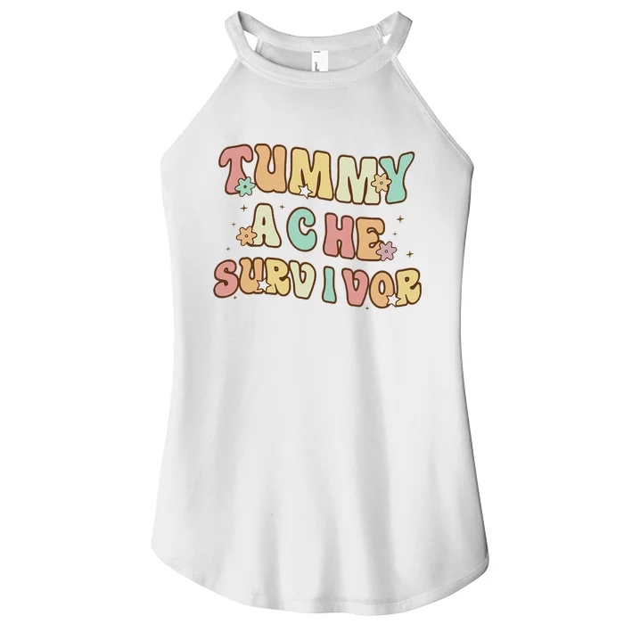 Vintage Tummy Ache Survivor Women’s Perfect Tri Rocker Tank