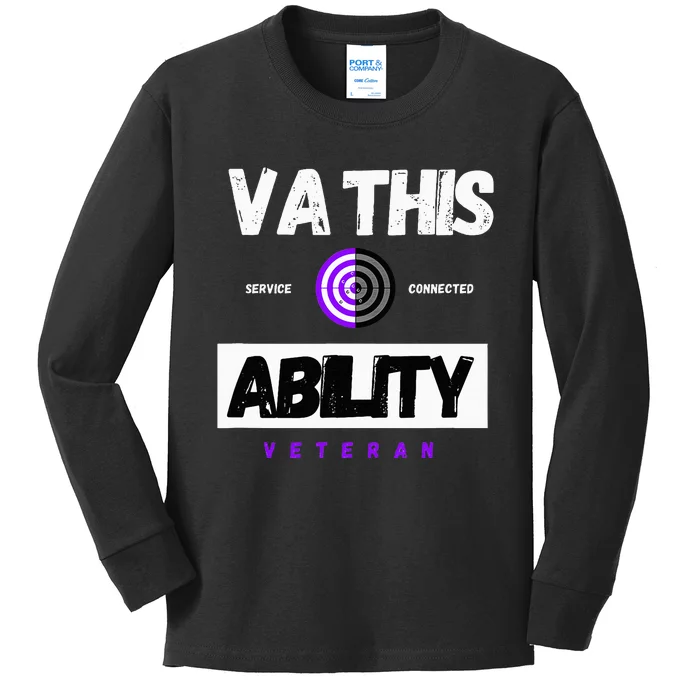 Va This Ability Spiritual Targets Kids Long Sleeve Shirt