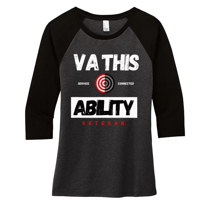 Va This Ability Veteran Hunters Women's Tri-Blend 3/4-Sleeve Raglan Shirt