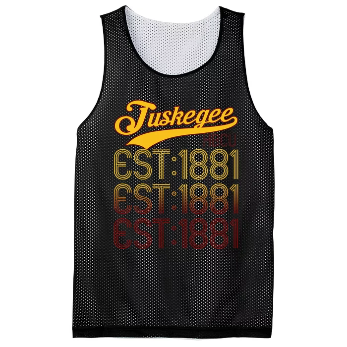 Vintage Tuskegee Al Distressed Maroon Varsity Style Mesh Reversible Basketball Jersey Tank