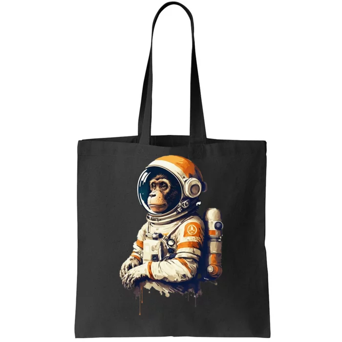 vintage travel astronaut monkey astronaut Tote Bag