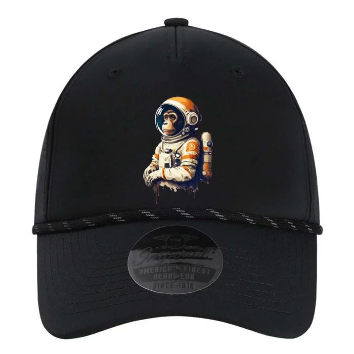 vintage travel astronaut monkey astronaut Performance The Dyno Cap