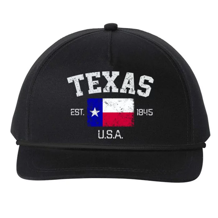 Vintage Texas Austin Est 1845 Souvenir Gift Cute Gift Snapback Five-Panel Rope Hat