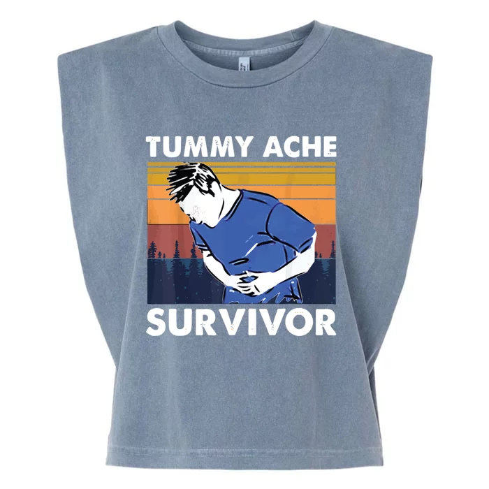 Vintage Tummy Ache Survivor Garment-Dyed Women's Muscle Tee