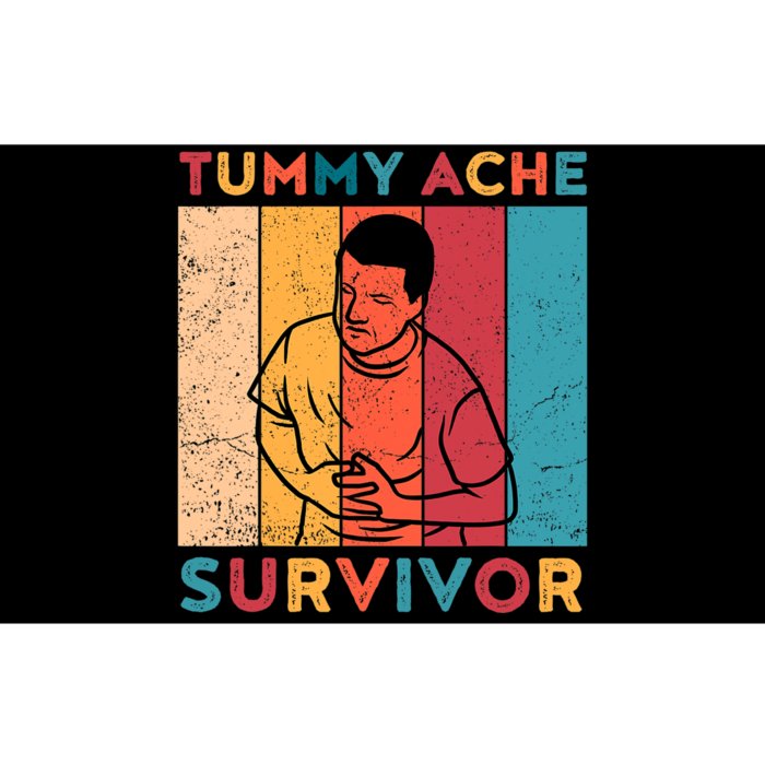 Vintage Tummy Ache Survivor Bumper Sticker