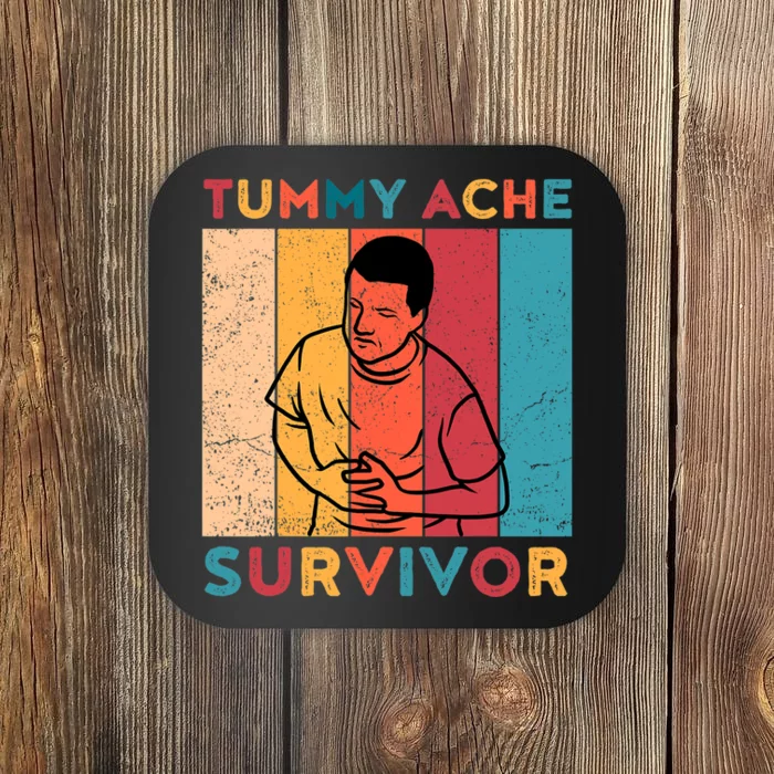 Vintage Tummy Ache Survivor Coaster