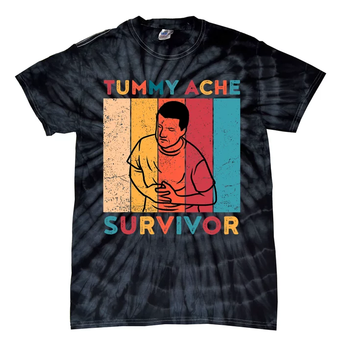 Vintage Tummy Ache Survivor Tie-Dye T-Shirt