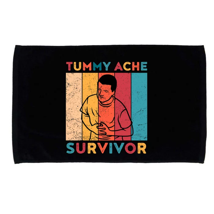 Vintage Tummy Ache Survivor Microfiber Hand Towel