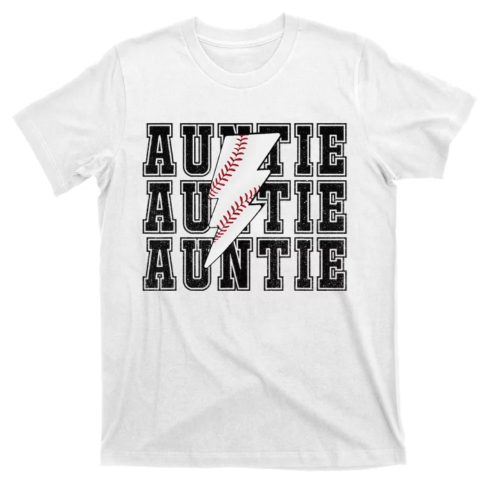 Vintage TBall Auntie Game Day Vibes TBall Game Season T-Shirt