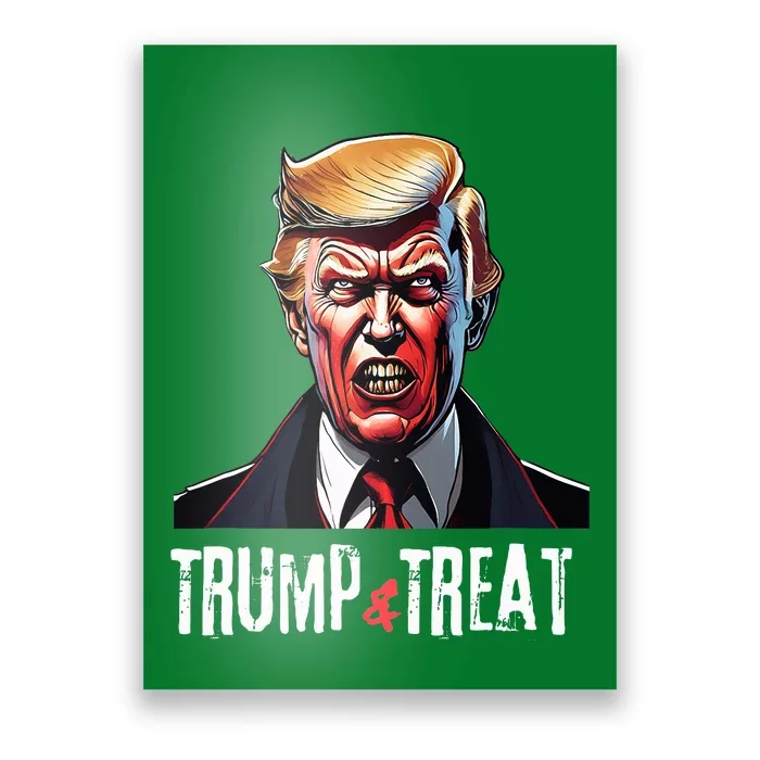 Vampire Trump And Treat Poster