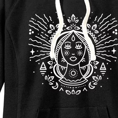 Virgo Tarot Artwork / Virgo Zodiac Sign And Birthday Month Great Gift Women's Fleece Hoodie