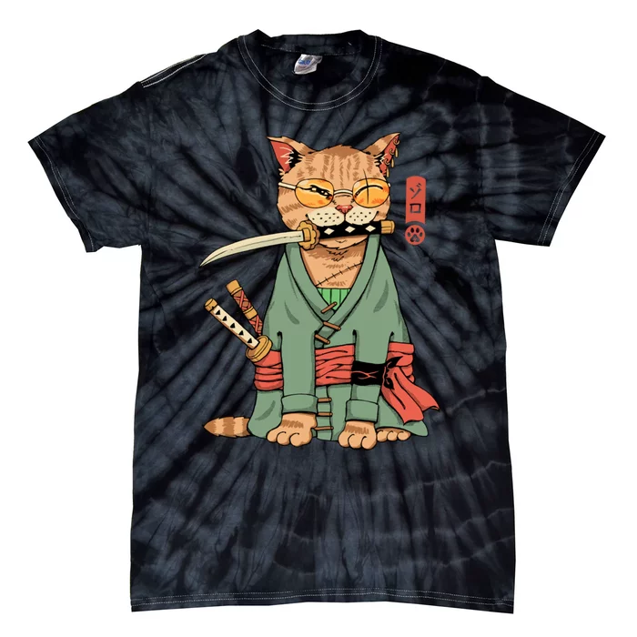 Vincent Trinidad Art Zoro Cat Warrior Tie-Dye T-Shirt