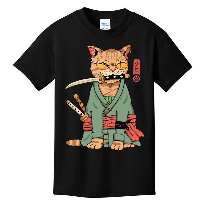 Vincent Trinidad Art Zoro Cat Warrior Kids T-Shirt