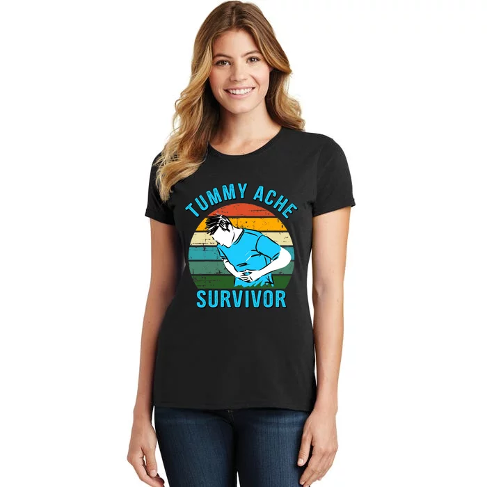 Vintage Tummy Ache Survivor Design Women's T-Shirt