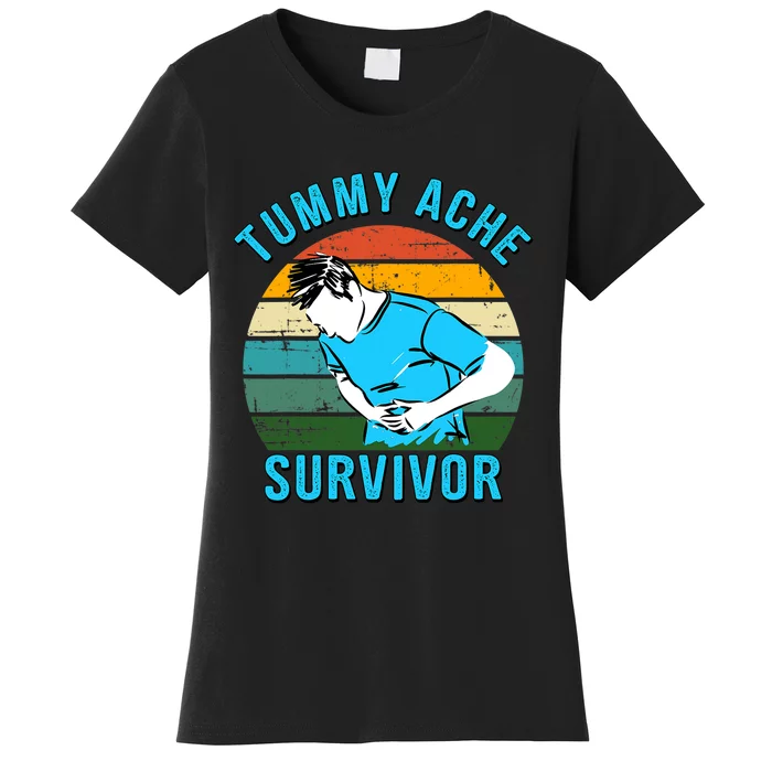 Vintage Tummy Ache Survivor Design Women's T-Shirt