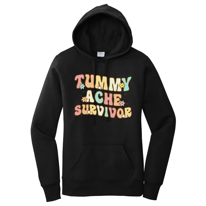 Vintage Tummy Ache Survivor Retro Women's Pullover Hoodie