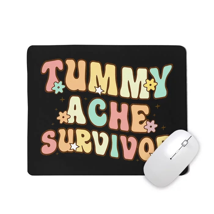 Vintage Tummy Ache Survivor Retro Mousepad