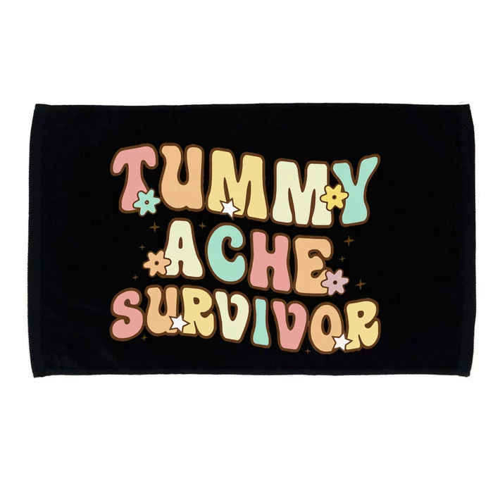 Vintage Tummy Ache Survivor Retro Microfiber Hand Towel