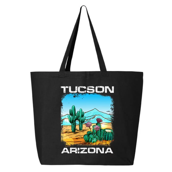 Vintage Tucson Arizona Desert Retro Cactus Funny 25L Jumbo Tote