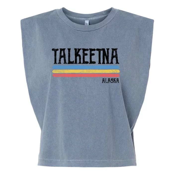 Vintage Talkeetna Alaska Ak Souvenir Gift Garment-Dyed Women's Muscle Tee