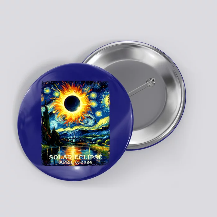 View Totality April 8 2024 Graphic Art Print Solar Eclipse Button