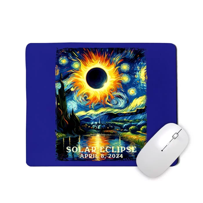 View Totality April 8 2024 Graphic Art Print Solar Eclipse Mousepad