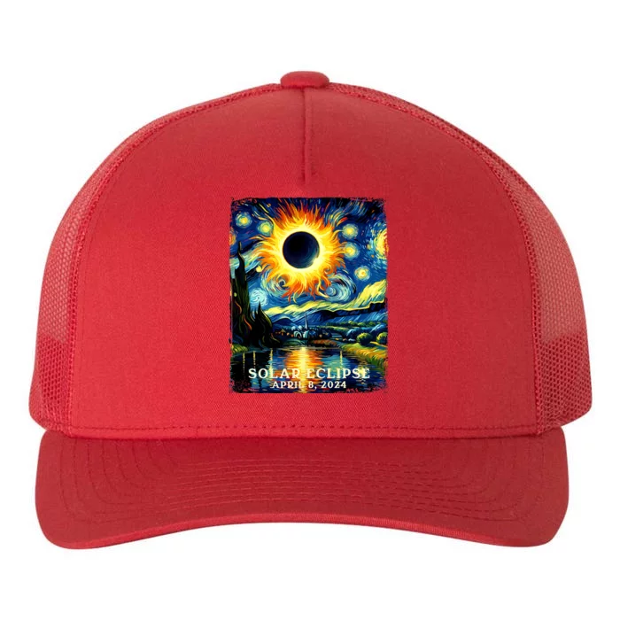 View Totality April 8 2024 Graphic Art Print Solar Eclipse Yupoong Adult 5-Panel Trucker Hat