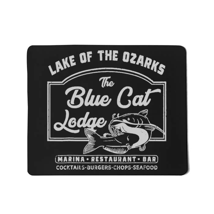 Vintage The Blue Cat Lodge Lake Of The Ozarks Mousepad