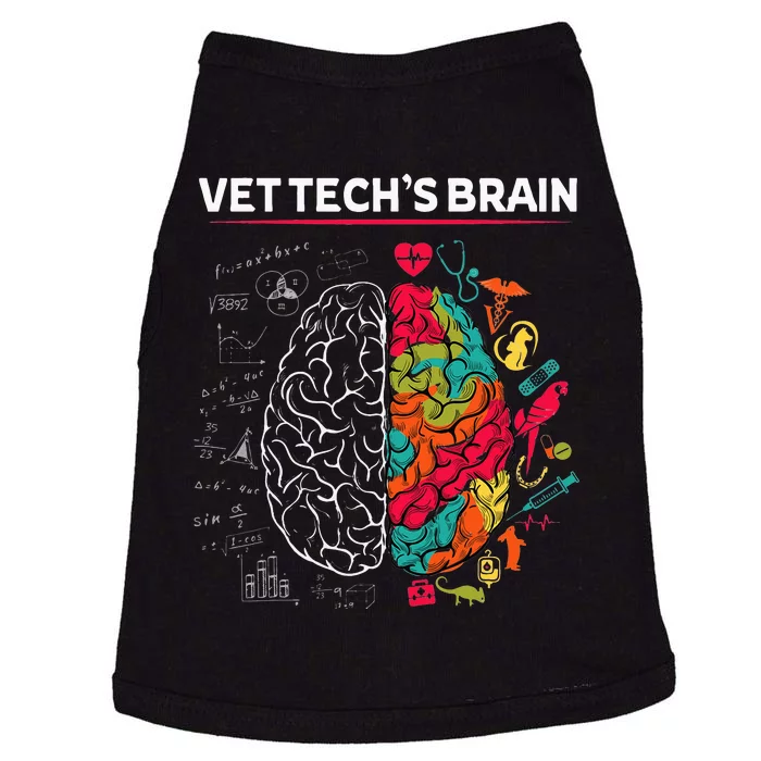 Vet Tech's Brain Veterinarian Pet Doctor Nurse Rescue Animal Doggie Tank