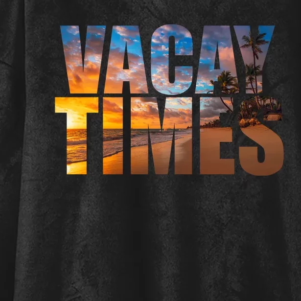 Vacay Times Beach Hooded Wearable Blanket