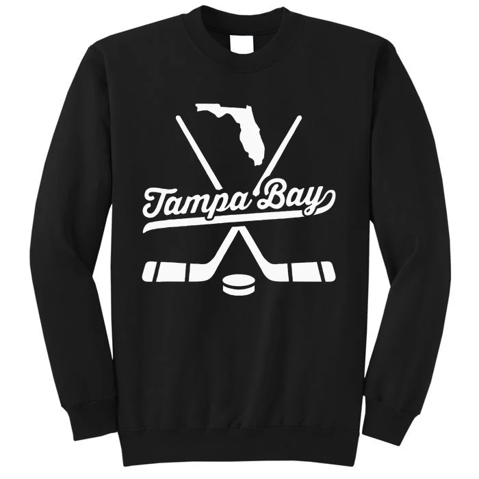 Vintage Tampa Bay Ice Hockey Sticks Sports Team Fan Gift Sweatshirt