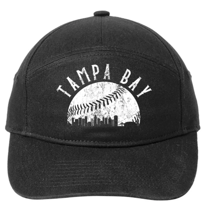 Vintage Tampa Bay Florida Skyline 7-Panel Snapback Hat