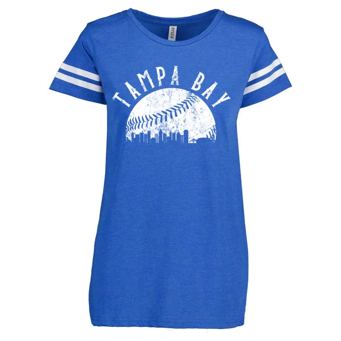 Vintage Tampa Bay Florida Skyline Enza Ladies Jersey Football T-Shirt