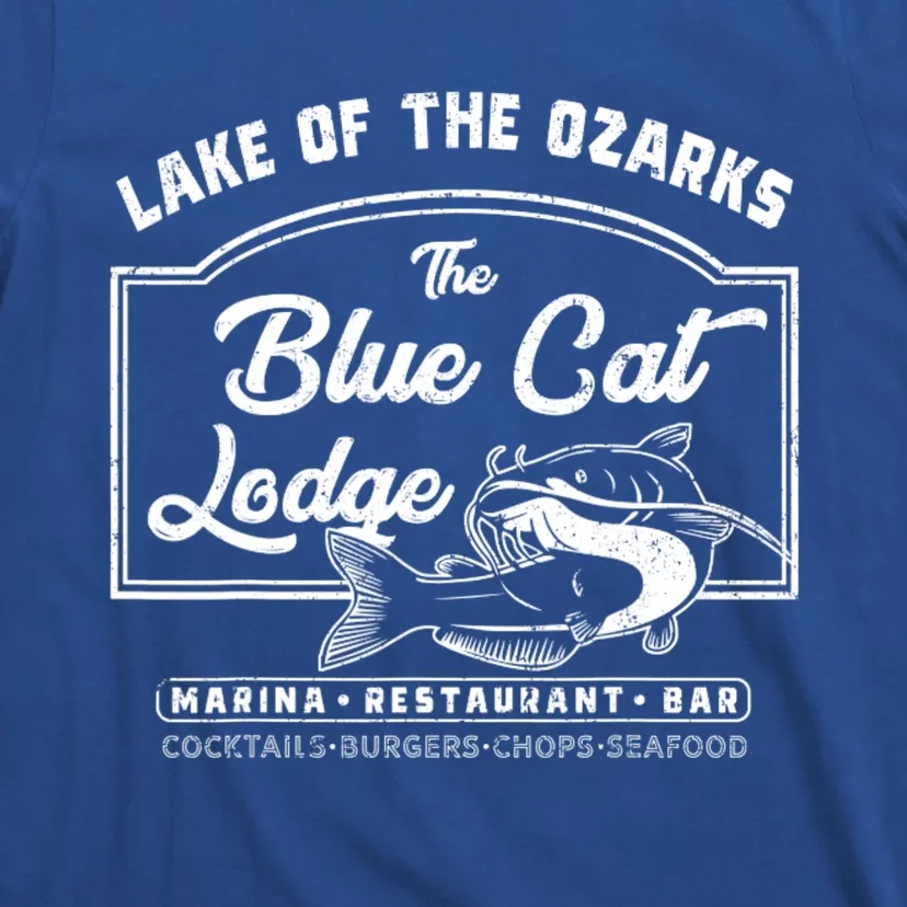 Vintage The Blue Cat Lodge Lake Of The Ozarks T-Shirt