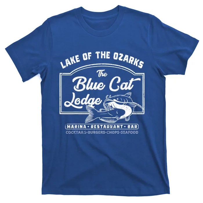 Vintage The Blue Cat Lodge Lake Of The Ozarks T-Shirt