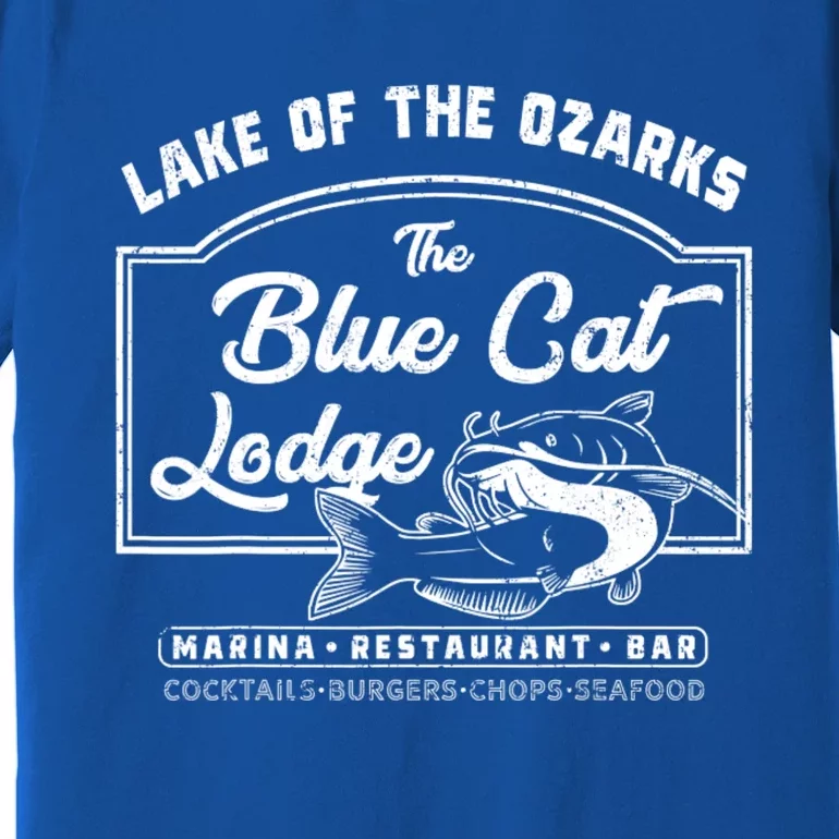 Vintage The Blue Cat Lodge Lake Of The Ozarks Premium T-Shirt