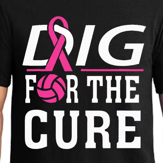 Volleyball Team Breast Cancer Awareness Pajama Set