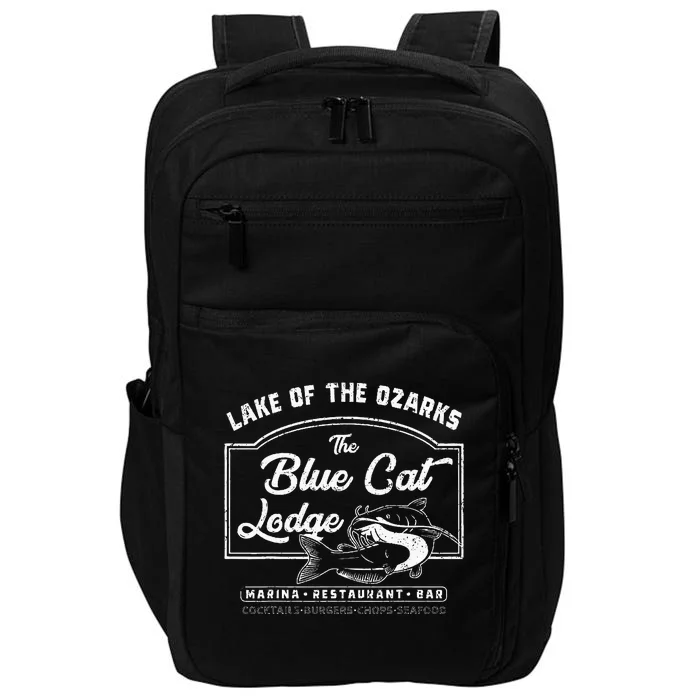 Vintage The Blue Cat Lodge Lake Of The Ozarks Impact Tech Backpack