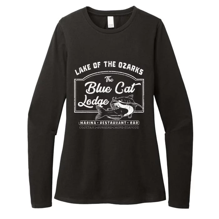 Vintage The Blue Cat Lodge Lake Of The Ozarks Womens CVC Long Sleeve Shirt