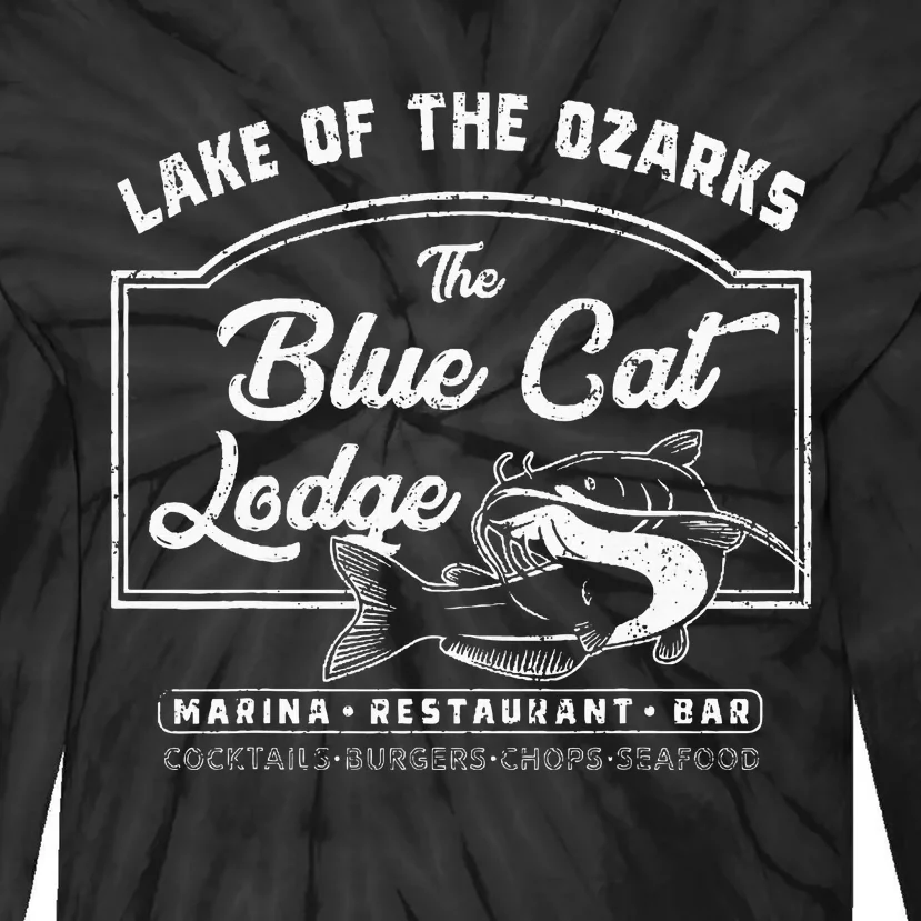 Vintage The Blue Cat Lodge Lake Of The Ozarks Tie-Dye Long Sleeve Shirt