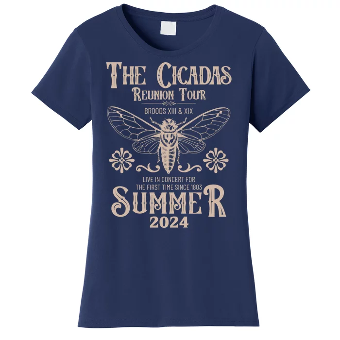 Vintage The Cicadas Reunion Tour Broods Xiii And Xix Summer 2024 Women's T-Shirt