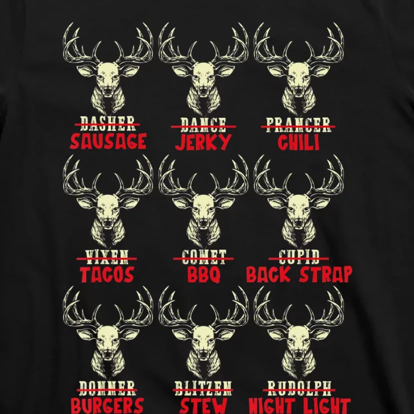 Venison The Christmas Meat Funny Deer Hunting Xmas Hunters T-Shirt