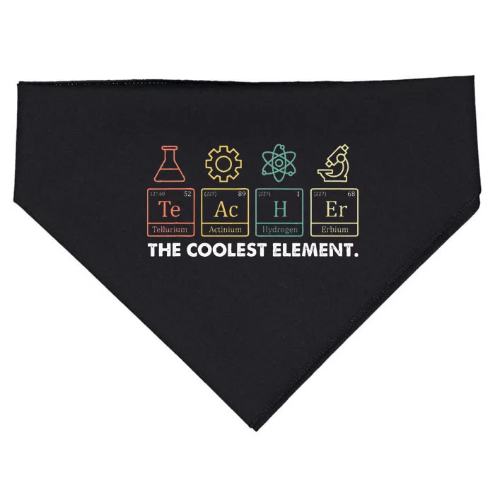 Vintage The Coolest Element Periodic Table Chemist Teacher USA-Made Doggie Bandana