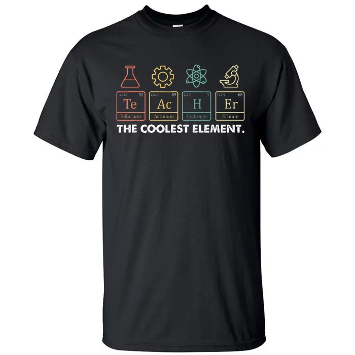 Vintage The Coolest Element Periodic Table Chemist Teacher Tall T-Shirt