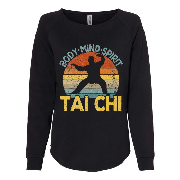 Vintage Tai Chi Chinese Martial Arts Taiji Retro Womens California Wash Sweatshirt