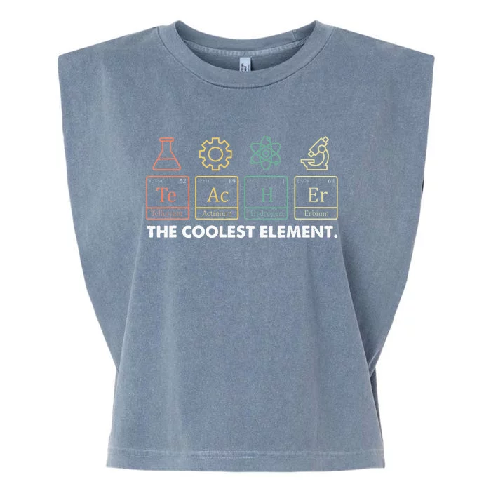 Vintage The Coolest Element Periodic Table Chemist Teacher Garment-Dyed Women's Muscle Tee