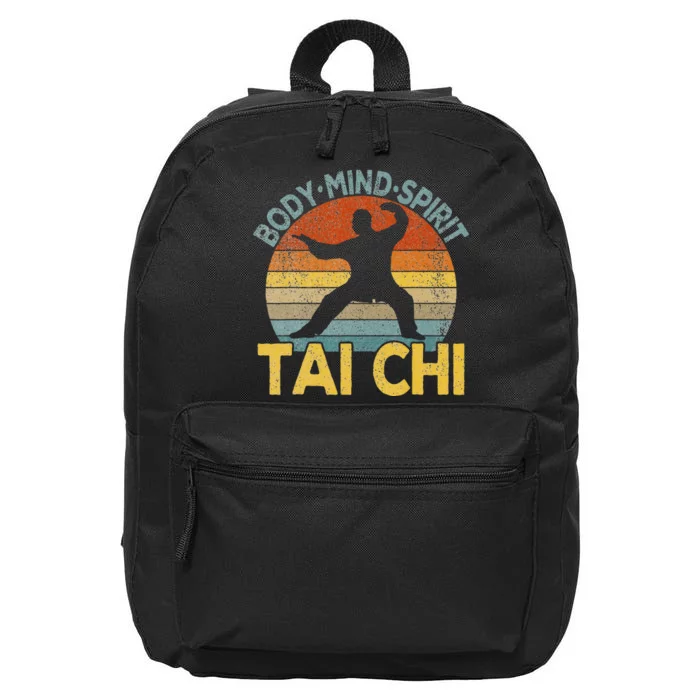 Vintage Tai Chi Chinese Martial Arts Taiji Retro 16 in Basic Backpack