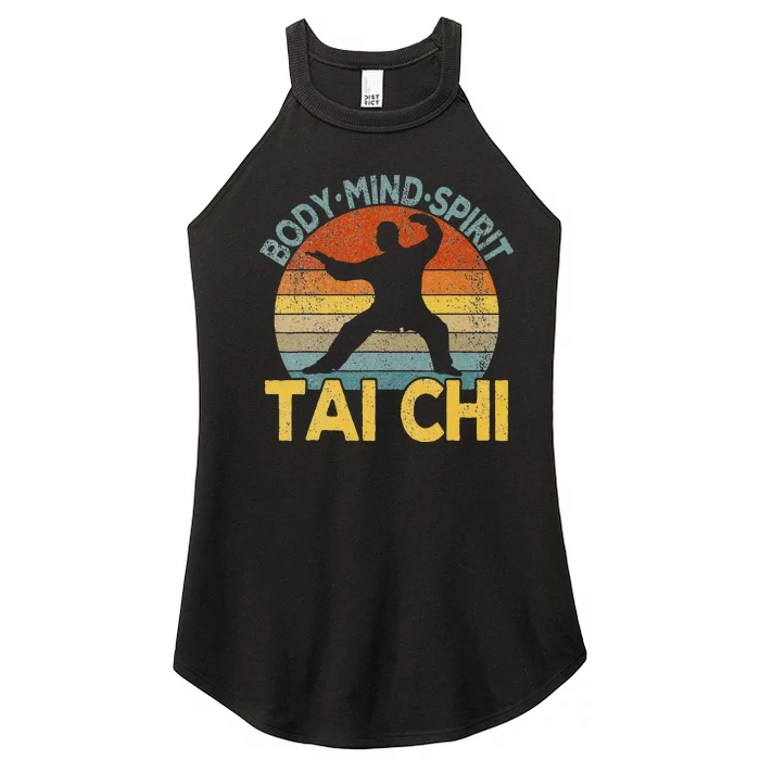 Vintage Tai Chi Chinese Martial Arts Taiji Retro Women’s Perfect Tri Rocker Tank